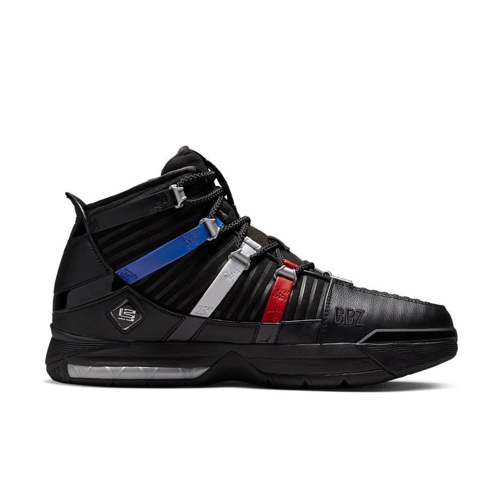 Men's Black and Red High-Top Sneakers